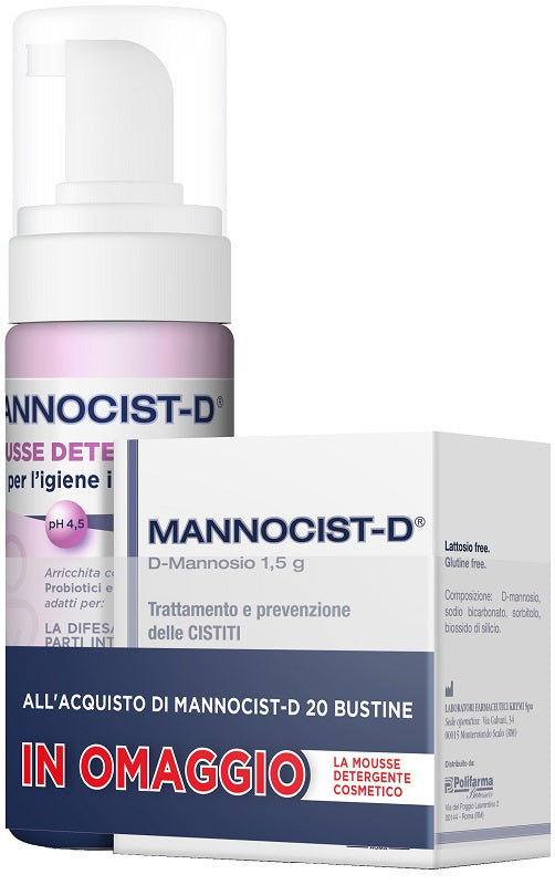 Mannocist-d 20 Buste + Mannocist-d Mousse Detergente Antibatterico 150 Ml In Omaggio - Lovesano 
