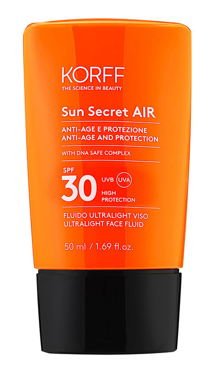 Korff Sun Secret Air Fluido Viso Spf30 50 Ml - Lovesano 
