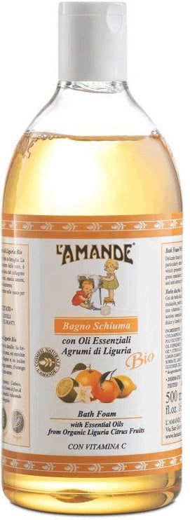 L'amande Marseille Bagno Schiuma Agrumi Di Liguria 500 Ml - Lovesano 
