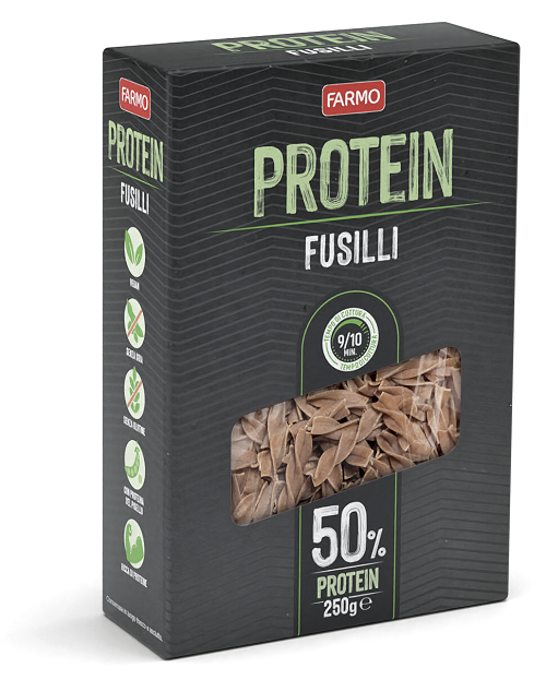FARMO PROTEIN Pasta Fusilli 50% 250g - Lovesano 