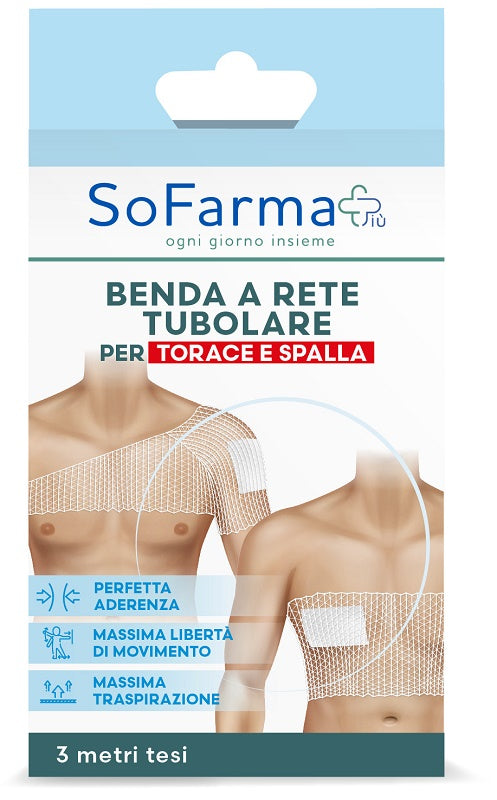 Benda A Rete Tubolare Sofarmapiu' Per Torace E Spalle 3 Metri Tesi - Lovesano 