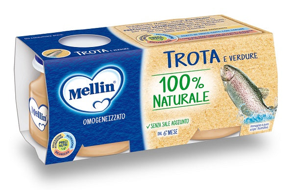Mellin Omogeneizzato Di Trota E Verdure 4 X 80 G - Lovesano 