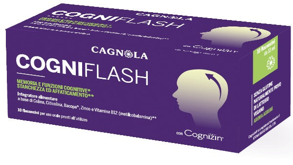 Cogniflash Agrumi 10 Flaconcini 10 Ml Senza Glutine Naturalmente Privo Di Lattosio