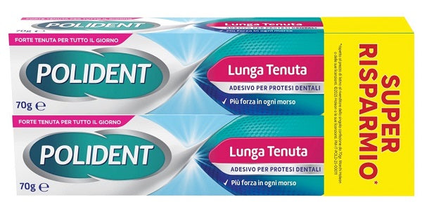 Adesivo Protesi Dentali Polident Lunga Tenuta 2 Tubetti X 70 G - Lovesano 