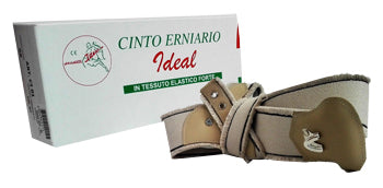 Cinto Erniario Ideal In Tessuto Elastico Forte Doppio Grigio Frangiato 95cm - Lovesano 