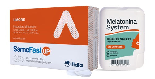 Samefast Up 20 Compresse + Melatonina System 300 Compresse