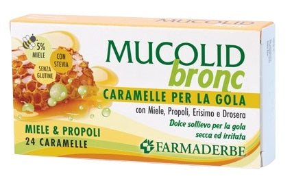 Mucolid Bronc Miele & Propoli 24 Caramelle - Lovesano 