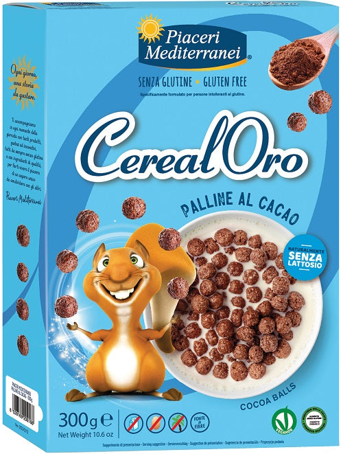 Piaceri Mediterranei Cerealoro Palline Cacao 300 G - Lovesano 