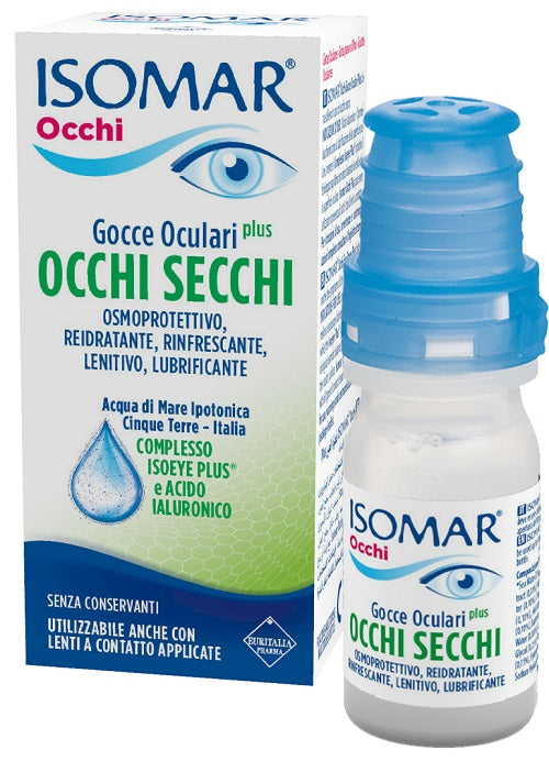 Isomar Occhi Secchi Plus Gocce Oculari Acido Ialuronico 0,20% 10 Ml - Lovesano 