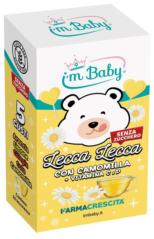 Imbaby Lecca Lecca Camomilla + Vitamina C D 20 Pezzi - Lovesano 