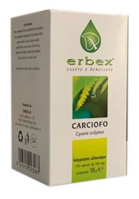 CARCIOFO 100 Cps 380mg   ERBEX - Lovesano 