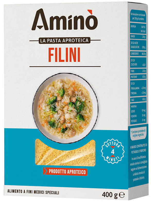 Amino Pasta Aproteica Filini 400 G - Lovesano 