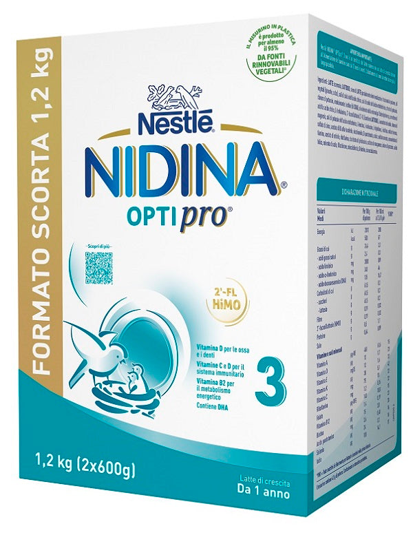 Nidina Optipro 3 Polvere 2 Pezzi Da 600 G - Lovesano 