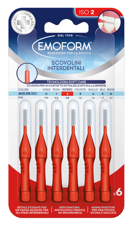 EMOFORM Scov.ISO 2 Rosso 6pz - Lovesano 
