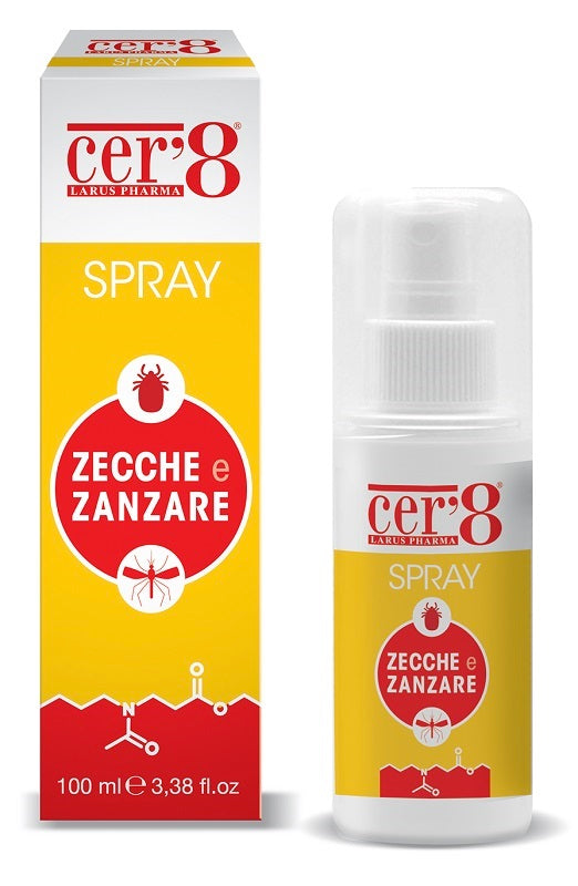 Cer'8 Spray Zecche E Zanzare 100 Ml