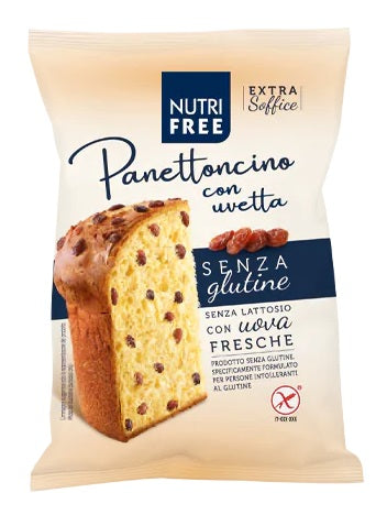 NUTRIFREE Panettoncino Uvetta 100g - Lovesano 