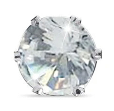 ORECCHINO ZIRCONE BIANCO 6MM - Lovesano 