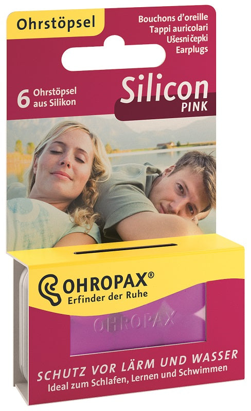 Ohropax Silicon Pink Tappi Preauricolari 6 Pezzi - Lovesano 