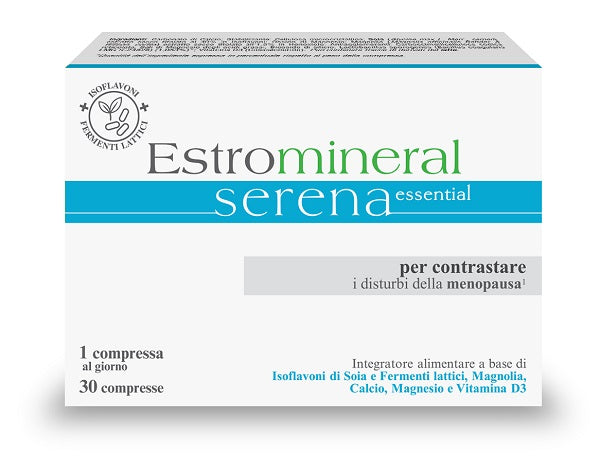 Estromineral Serena Essential 30 Compresse Senza Glutine Senza Lattosio Senza Conservanti Senza Coloranti Aggiunti - Lovesano 