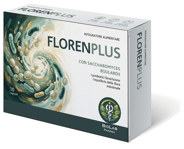 Floren Plus 10 Capsule Senza Glutine Senza Lattosio