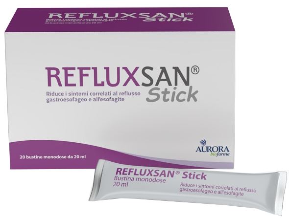 Refluxsan Stick 20 Bustine Monodose Da 20 Ml Senza Glutine Senza Lattosio - Lovesano 