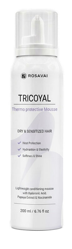 Rosavai Tricoyal Mousse Termoprotettiva 200 Ml