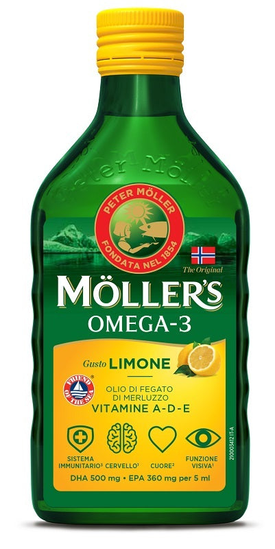 Moller's Omega 3 Olio Limone 250 Ml - Lovesano 