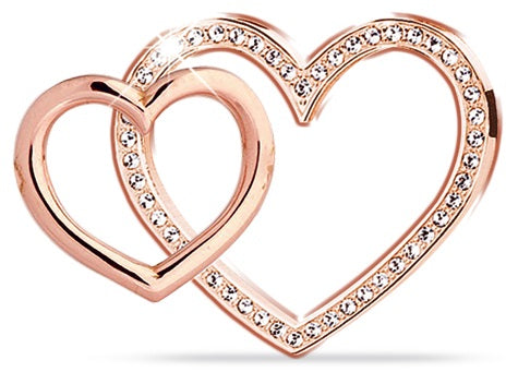 ORECCHINO DOPPIO CUORE ORO RA - Lovesano 