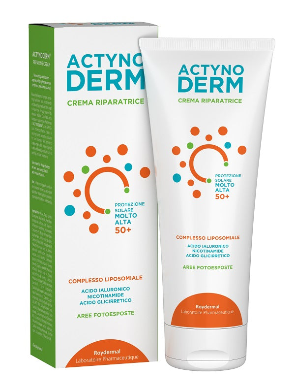 Actynoderm Crema Riparatrice Aree Esposte Protezione Solare Molto Alta 50+ 100 Ml