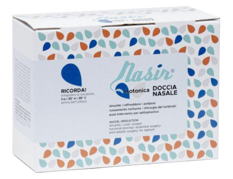Nasir Lavaggio Nasale Soluzione Fisiologica Isotonica Sterile Scatola Con 4 Sacche 500ml 4 Blister 1 Ventosa - Lovesano 