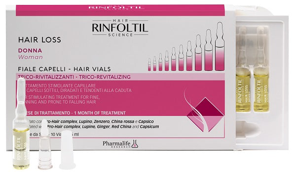 Rinfoltil Hair Loss Donna Fiale Capelli 10x5 Ml - Lovesano 