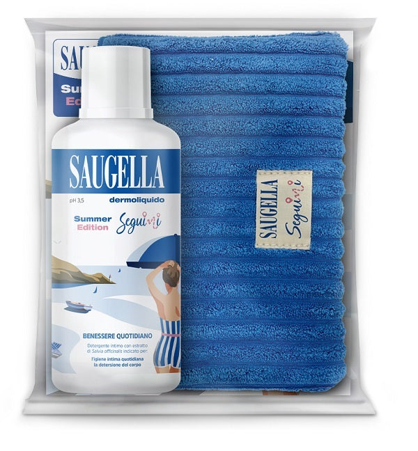 Saugella Seguimi Bundle Dermoliquido 500 Ml + Gadget Pochette - Lovesano 