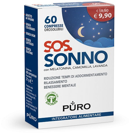 PURO SOS Sonno 60Cpr Orosol. - Lovesano 