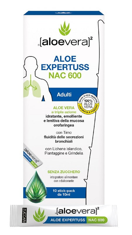 Aloe Expertuss Ad Nac 600 10 Stick Pack Da 10 Ml