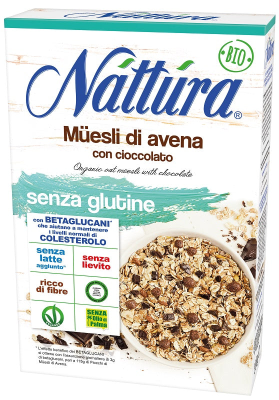 Nattura Muesli Di Avena Con Cioccolato Bio 300 G - Lovesano 