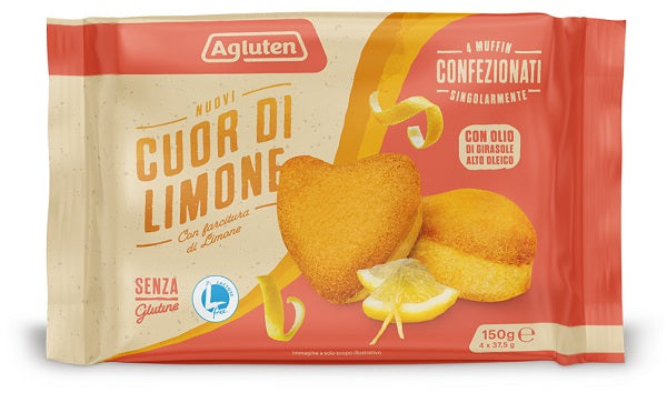Agluten Nuovi Cuor Di Limone 4 Pezzi Da 37,5 G - Lovesano 