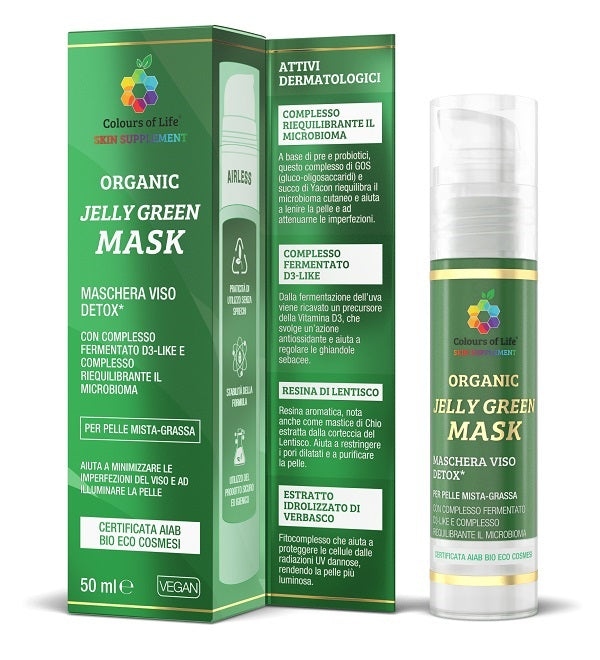 Jelly Green Organic Mask 50 Ml - Lovesano 