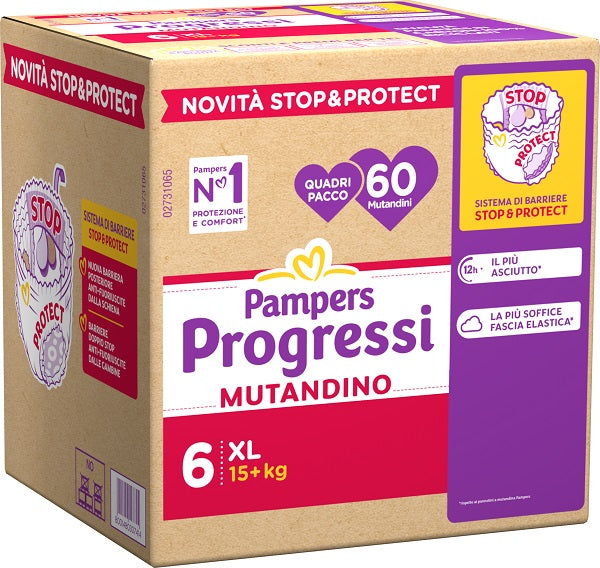 Pampers Progressi Mutandina Quadri Xl 60 Pezzi - Lovesano 
