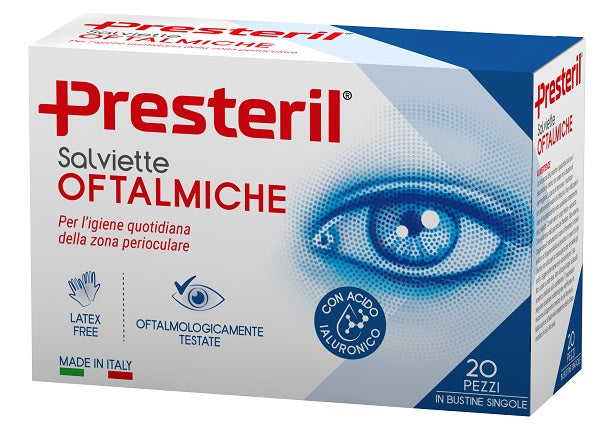 Salviette Oftalmiche Presteril 20 Pezzi - Lovesano 