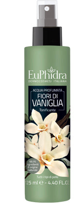 Euphidra Acqua Profumata Vaniglia In Flacone Con Etichetta Pompa Spray - Lovesano 