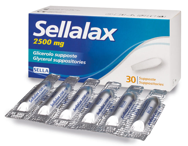 SELLALAX 2500MG SUPP GLIC 30PZ - Lovesano 