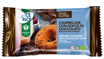 RICE & RICE Ciambelline Gocce Cioccolato 4x45g - Lovesano 