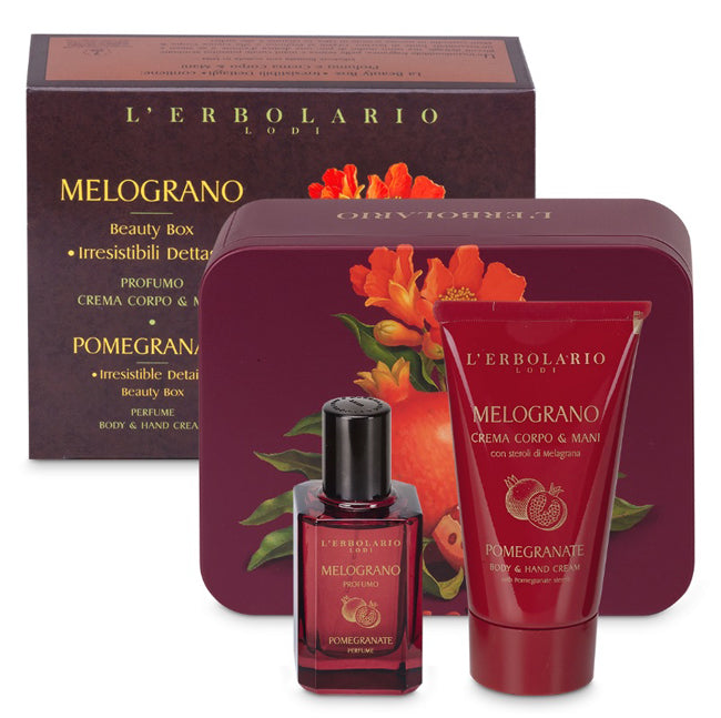 Melograno Beauty Box Irresistibili Dettagli Profumo 30 Ml + Crema Corpo & Mani 75 Ml Edizione Limitata - Lovesano 