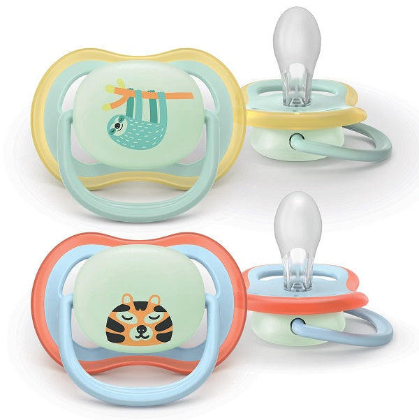 Philips Avent Succhietti Air Notte 0-6m Verde Con Koala Azzurro Con Tigre 2 Pezzi - Lovesano 