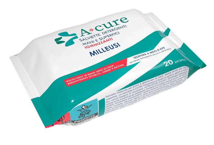 A+CURE Salviettine Igienizzanti 20pz - Lovesano 