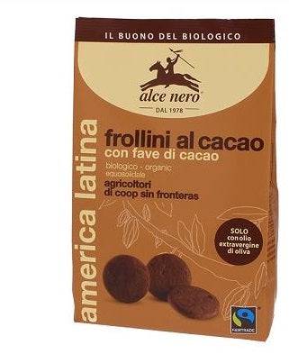 ALCE NERO Frollini Cacao C/Fave Bio 250g - Lovesano 