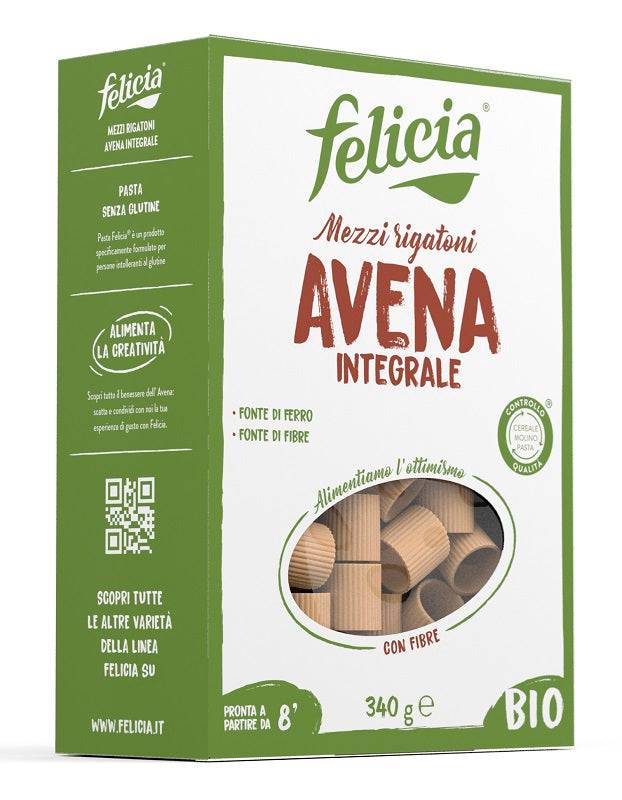 FELICIA BIO Pasta Avena Mezzi Rigatoni 340g - Lovesano 