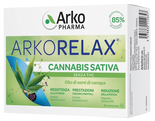 ARKORELAX CANNABIS SATIVA30CPR - Lovesano 