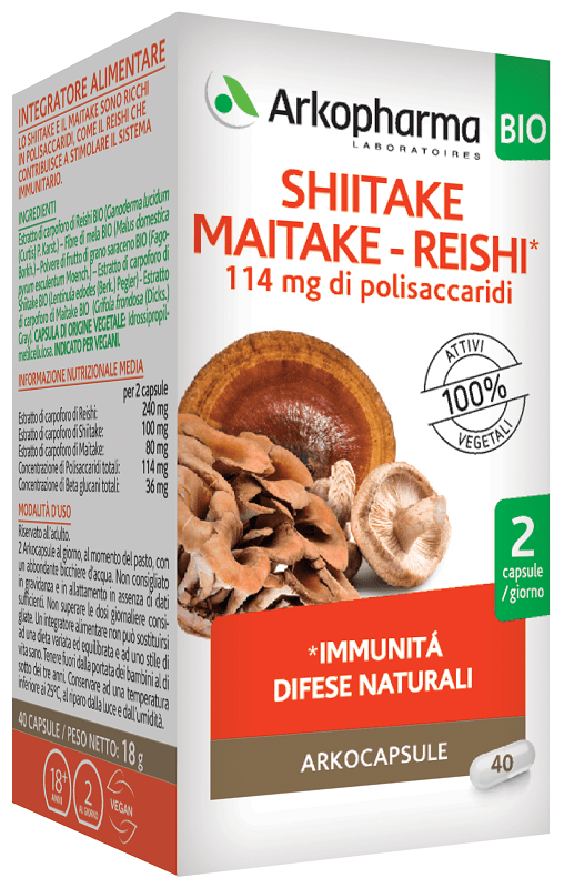 ARKOCAPSULE Shiitake Mait Rei 40 Cps - Lovesano 