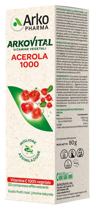 ARKOVITAL ACEROLA EFFERV 20CPR - Lovesano 